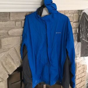 Columbia Black and Blue Omni-Tech Jacket